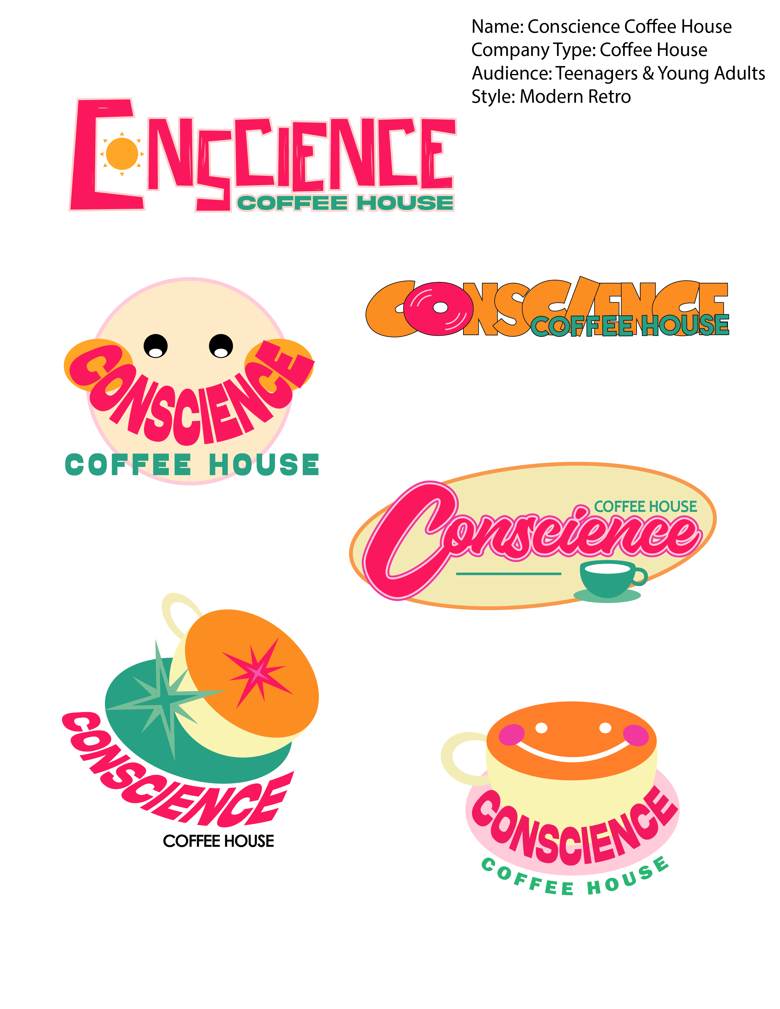 Conscience Coffee House branding